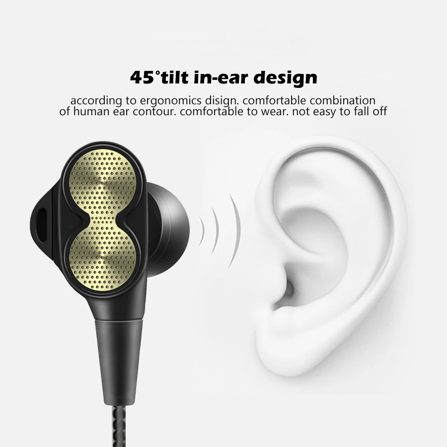 FBYEG Bluetooth наушники беспроводные наушники четыре блока привода двойной динамический Гибридный глубокий бас спортивные наушники для телефона с микрофоном