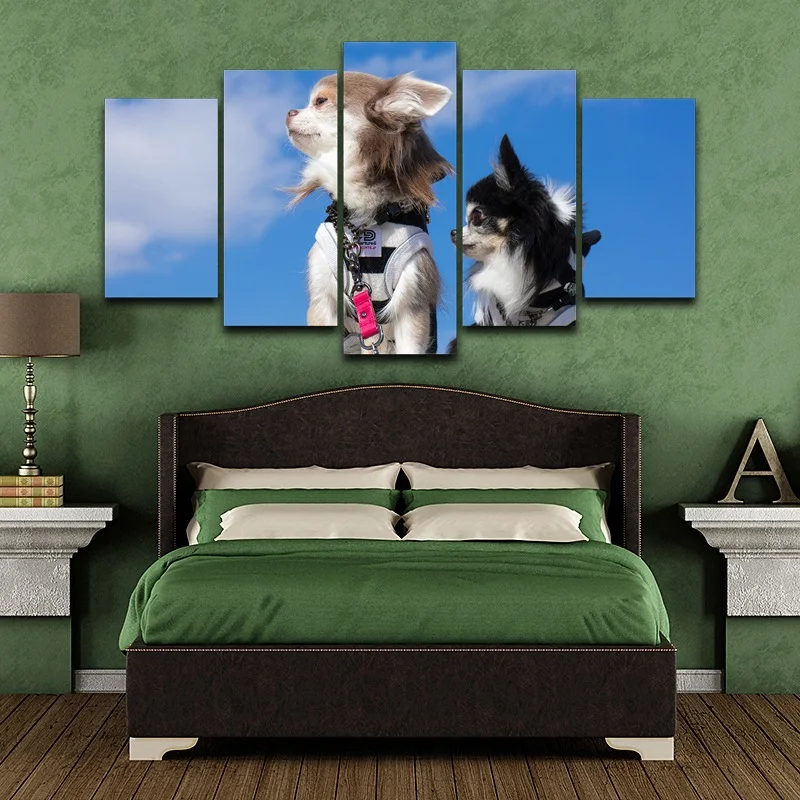 И рисунком в виде милых собачек защелка печатных wall art рисунок художественной