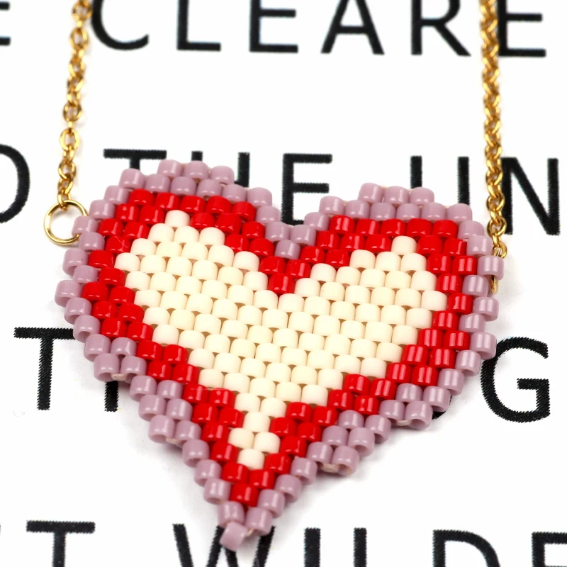 FAIRYWOO Миюки бисер красный большой женский ювелирный подарок ручной работы дружба