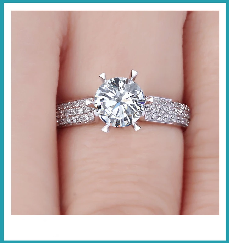 Женские обручальные кольца из серебра 925 пробы с короной и фианитом 1 25 карат|love