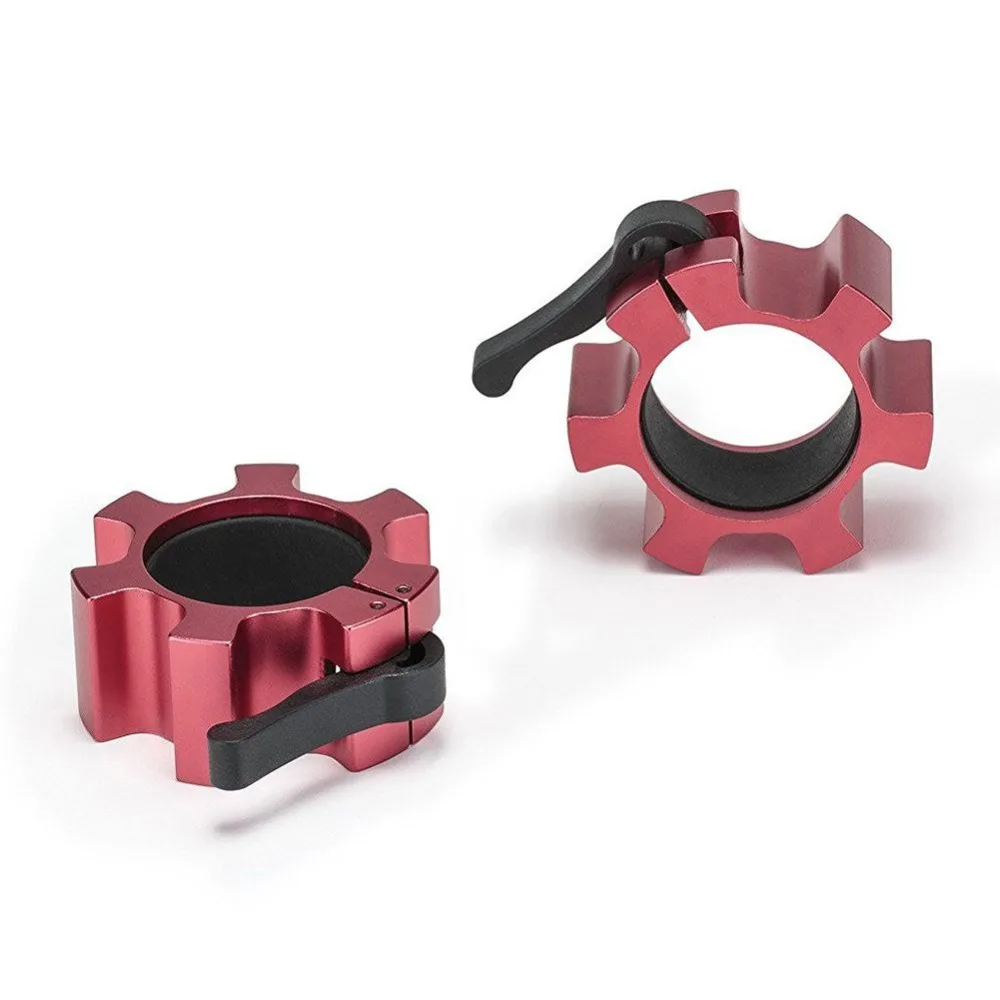 2 шт. Алюминиевая штанга дюйма для тяжелой атлетики воротник с замком