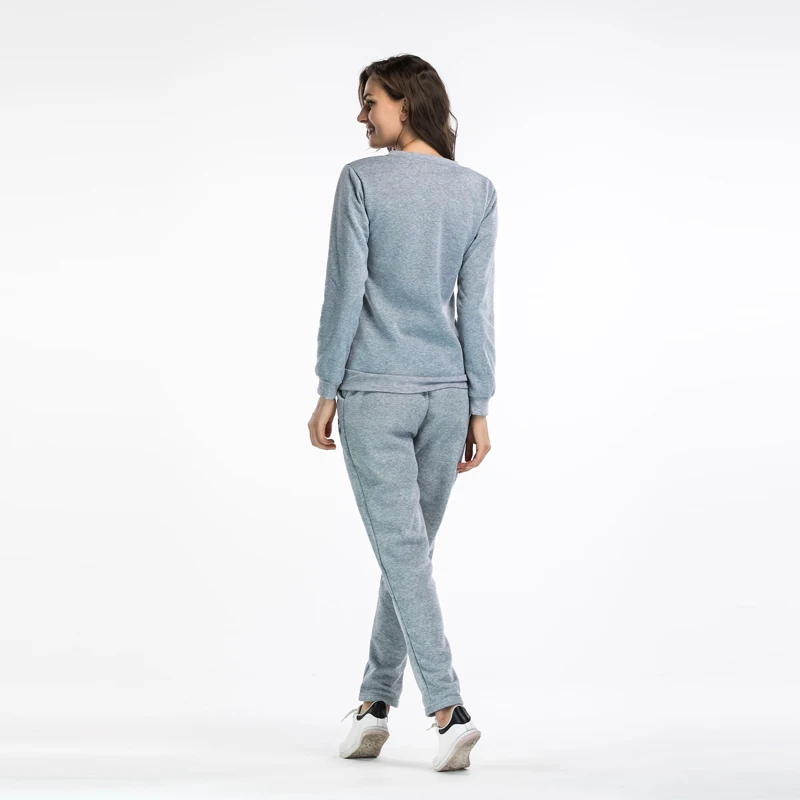 Фото Letter Print Two Piece Tracksuit Set Women Sweatshirt Pants Suit 2017 Autumn Casual Sportwear Female Clothing Track Letter Print Two Piece Tracksuit Set Women Sweatshirt Pants Suit 2017 Autumn Casual Sportwear Female Clothing Track
