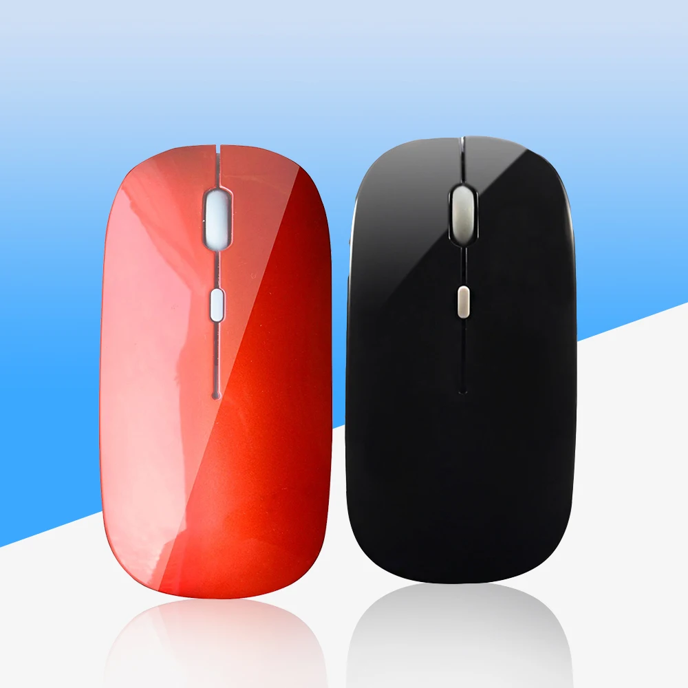 Беспроводная мышь компьютер Bluetooth ультра-тонкий тихий ПК перезаряжаемая