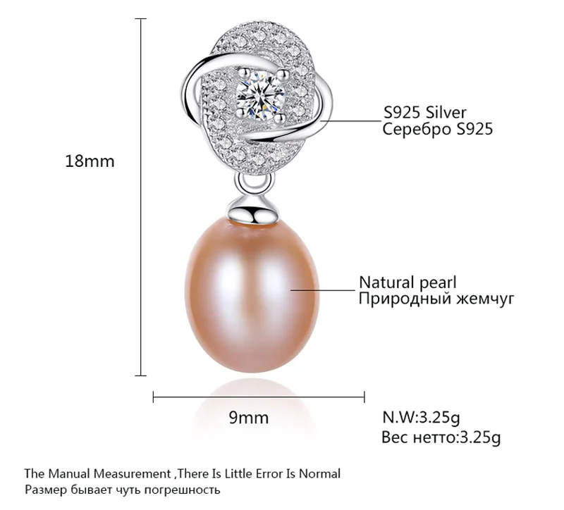 

Zircon Pave Vintage Flower Natural Freshwater Pearl Stud Earrings 925 Sterling Silver Fashion Bridal Wedding Jewelry JPSE056