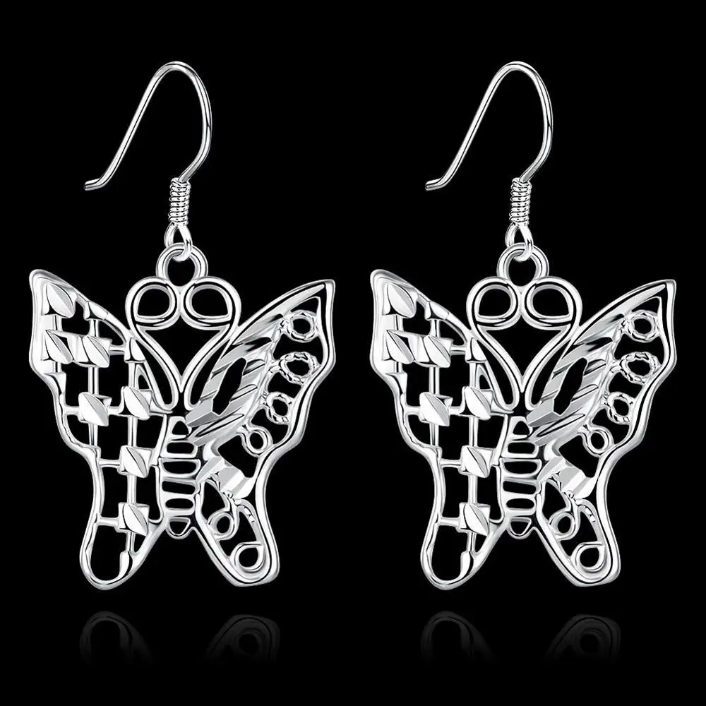 E683 Wholesale 2016 new brand 925 silver earrings fashion jewlery wedding party gift | Украшения и аксессуары