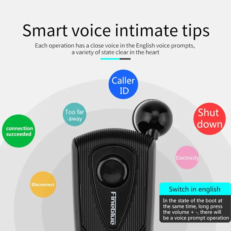 Fineblue F930 Беспроводной bluetooth гарнитуры наушники стерео Bluetooth Наушники клип вызова напомнить вибрации