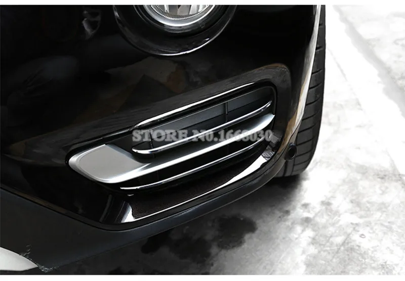 Нержавеющая передний бампер решетка туман светильник лампа Накладка для BMW X3 F25