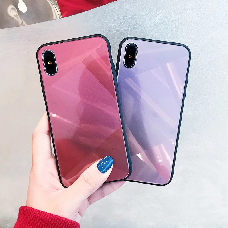 GlamPhoneCase 3D цветной градиентный лазерный чехол для телефона iPhone XS Max XR X 8 8plus 7 7plus 6 / 6S