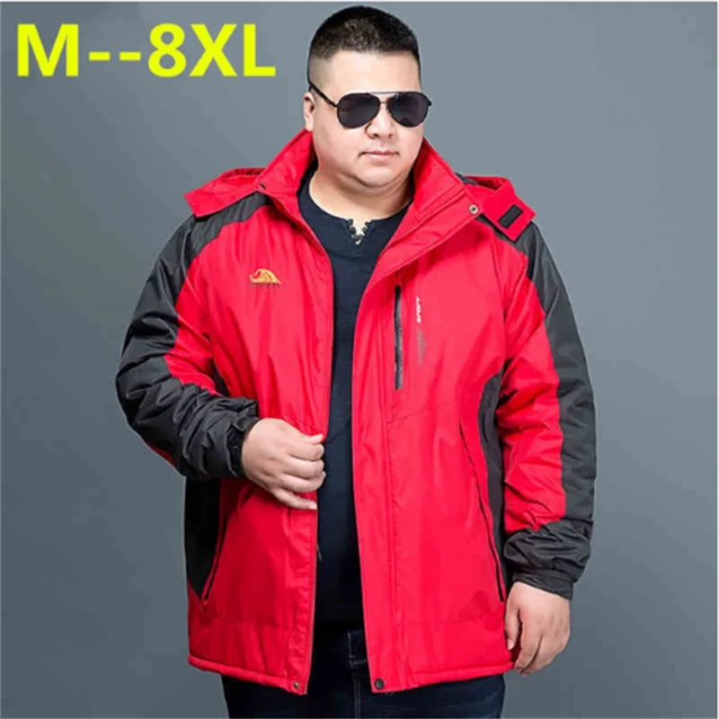 2017 Новинка 8XL 7XL 6XL Зимняя Толстая стеганая парка мужская куртка пальто русская