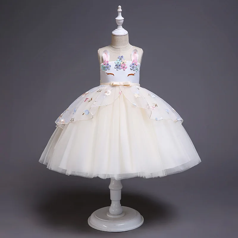 2019 вечерние платья для девочек бальное платье подростков детей маленьких на день