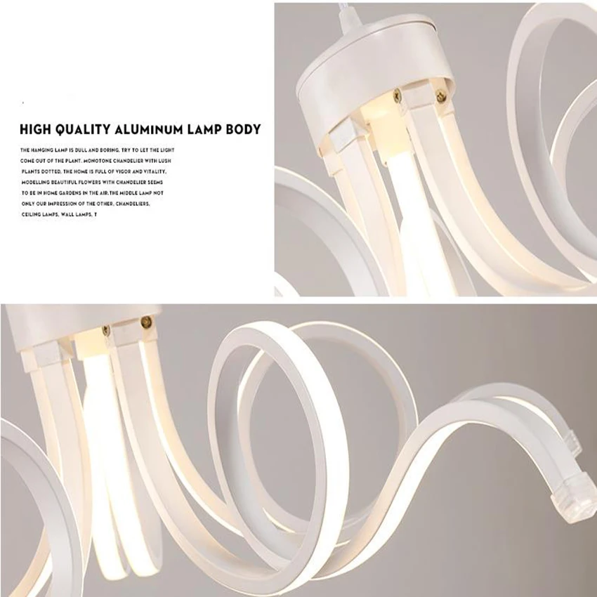 Современная светодиодная люстра в минималистском стиле потолочный светильник