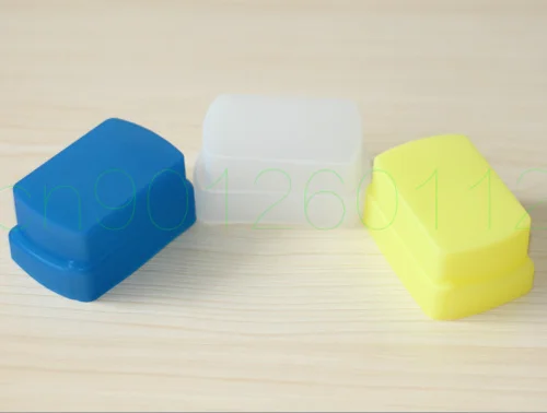 3pcs Silicon flexible Flash Bounce Diffuser Softbox White+Yellow+Blue for Canon 430EX/430EX II light | Электроника