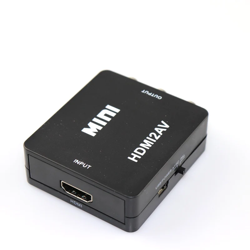 Новый HDMI совместимый к RCA AV конвертер адаптер Android TV Smart Box Ноутбук Chromecast для 1080P 720P