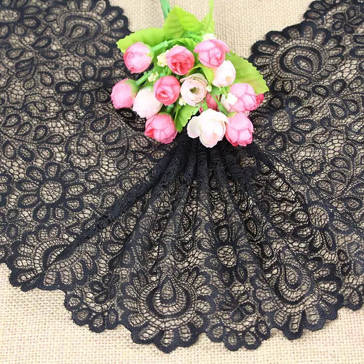 3 ярдов/рулон 22 см черно белая кружевная ткань сделай сам Швейные аксессуары для