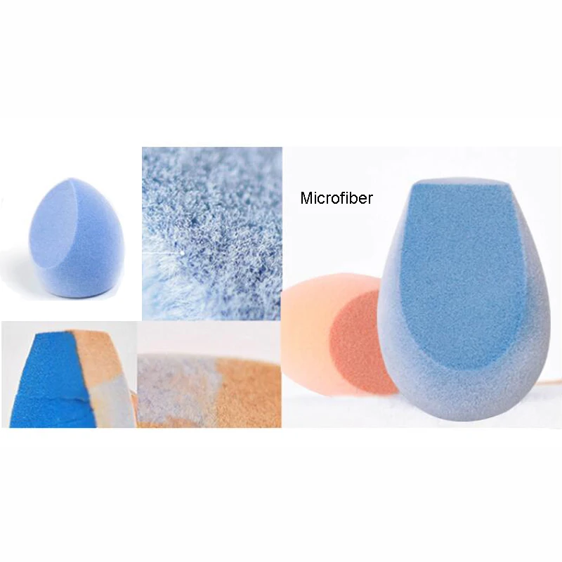 Прямая поставка губка для макияжа из микрофибры без латекса пушистая