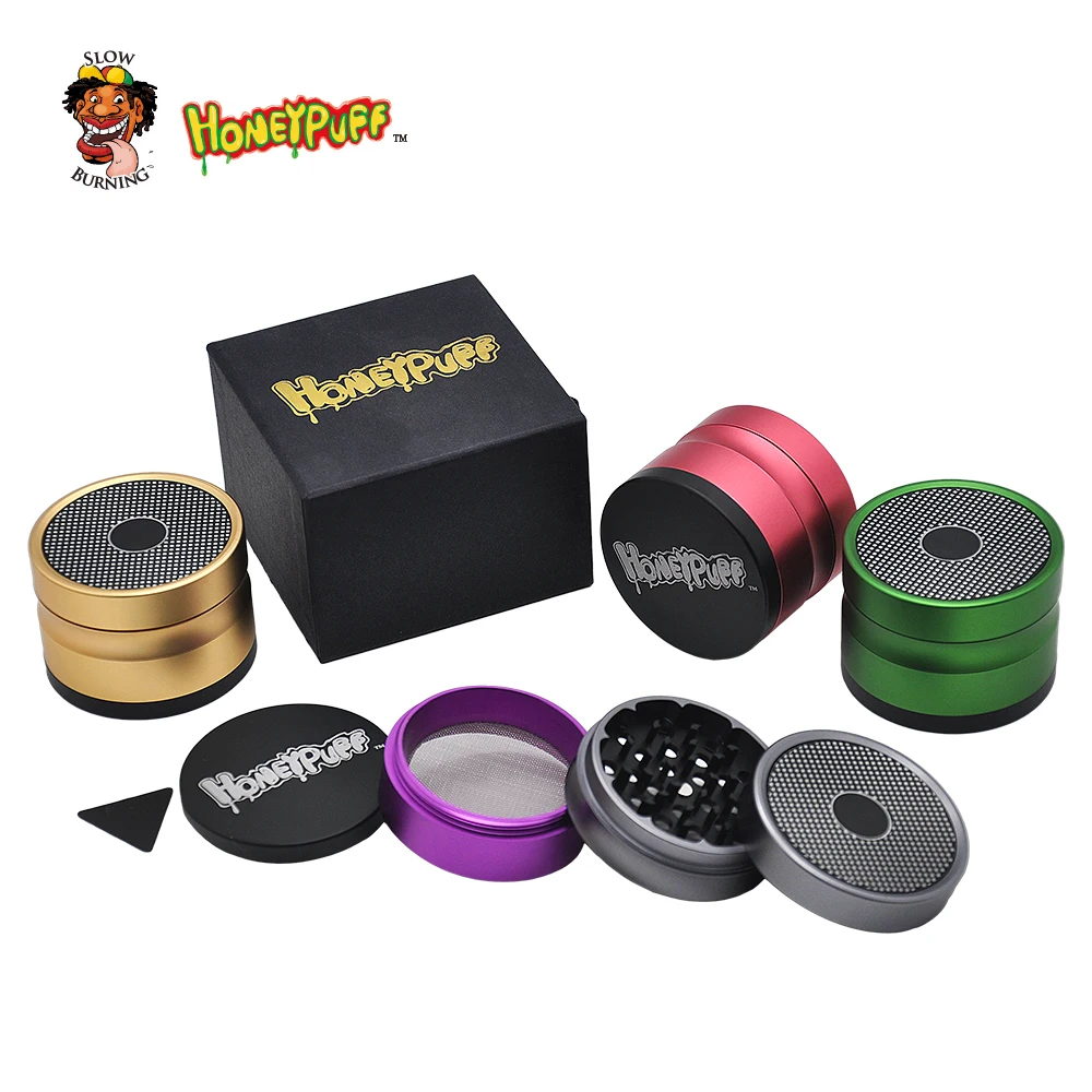 HONEYPUFF измельчитель табака Dia.63mm 4 слоя древних Форма алюминиевый травы специй