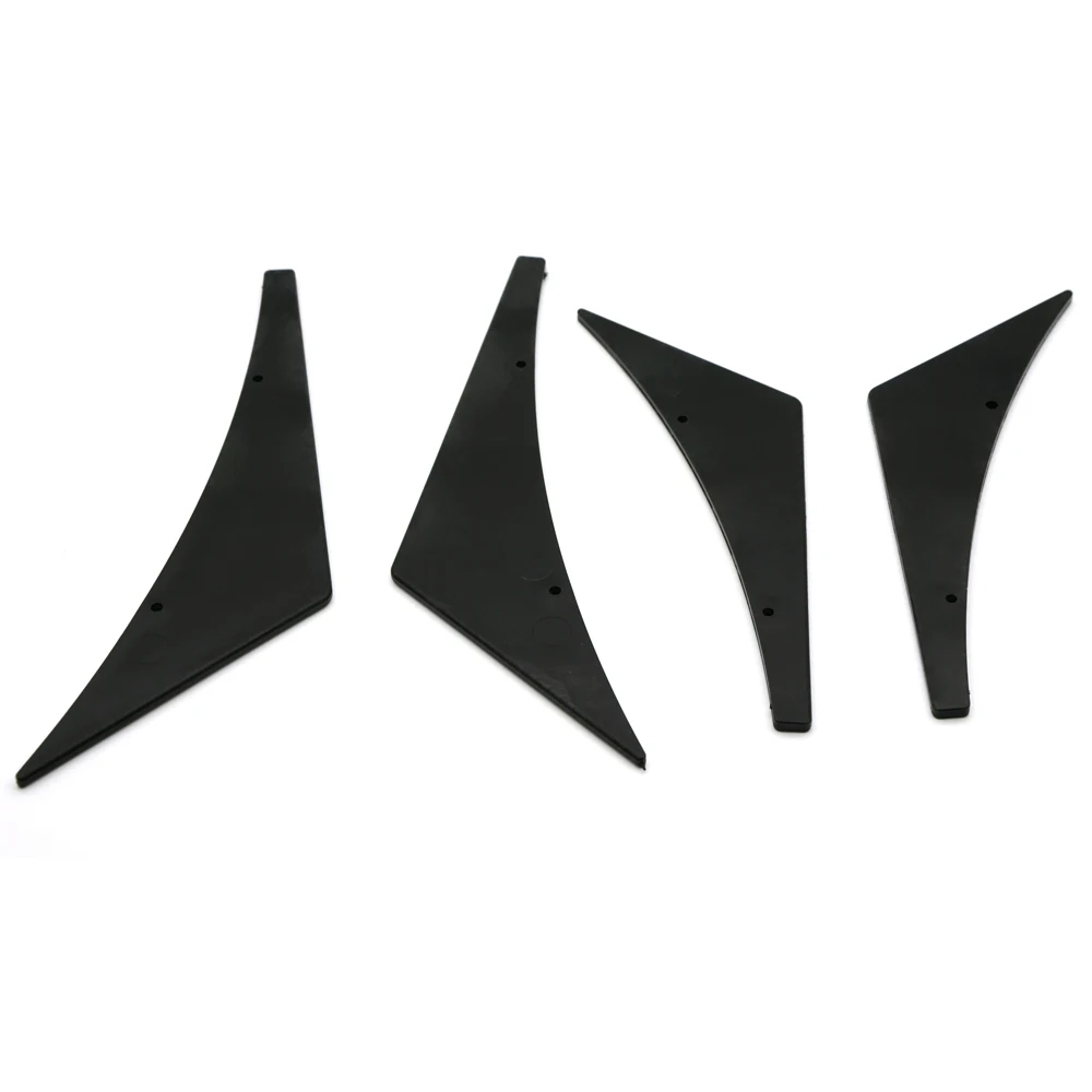 Передний бампер диффузор для губ разветвитель ребра спойлер тела Canards валентный