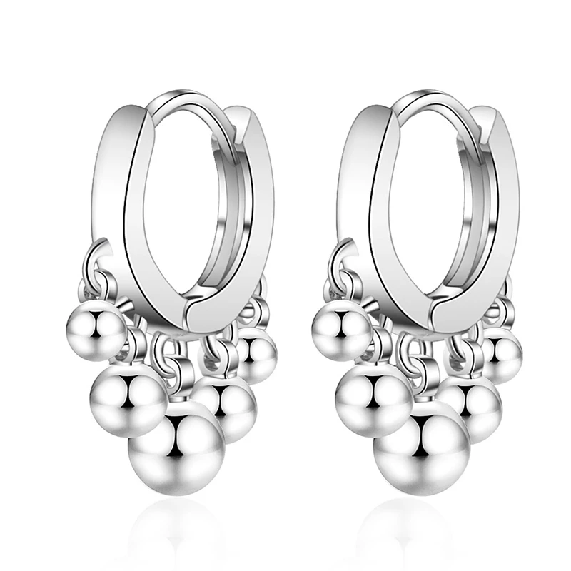 

XIYANIKE Silver Color New Simple Fashion Beads Small Earrings design creative jewelry For Women Gift Customized