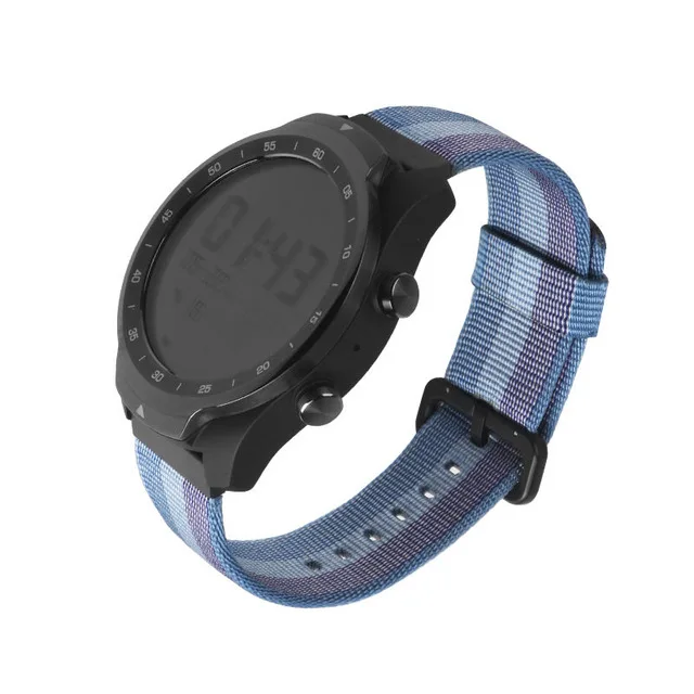 Blue SIKAI 22 мм Универсальный сменный ремешок для Ticwatch Pro ремешок нейлоновый ремешок для huawei 2 Pro браслет для samsung gear S3 ремешок - Цвет ремешка: Blue