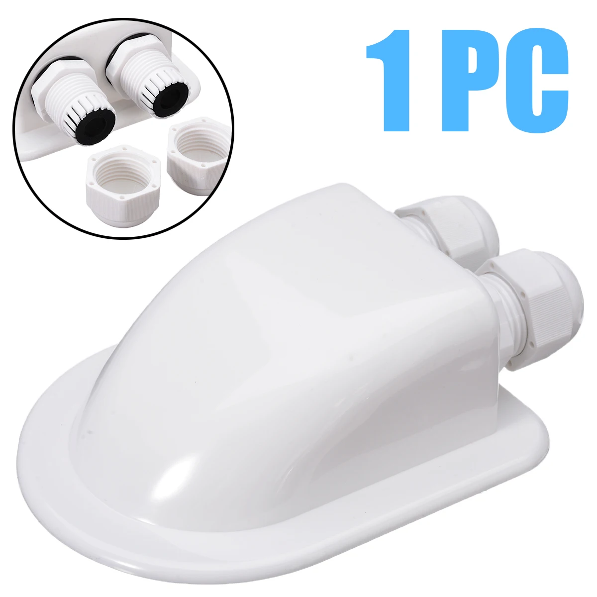 1 шт. Mayitr водонепроницаемый УФ двойной кабельный вход Кабельная коробка съемные