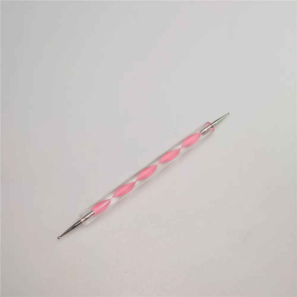 dotting pen pink 5 размеров 400 шт./компл. для Неил арта украшения для кончиков ногтей со стразами Стразы 3D украшения искусства ногтя колеса - Цвет: dotting pen pink