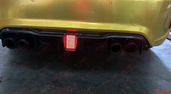 Z-ART углеродное волокно задний подбородка для BMW M2 светодиодный светильник