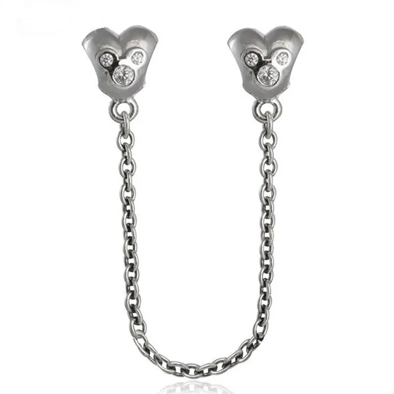 Цепочка-Шарм из серебра 925 пробы с фианитами | Украшения и аксессуары