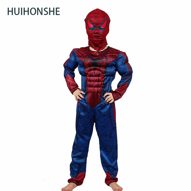 Детский костюм супергероя Капитан Америка Человек паук Бэтмен Халк