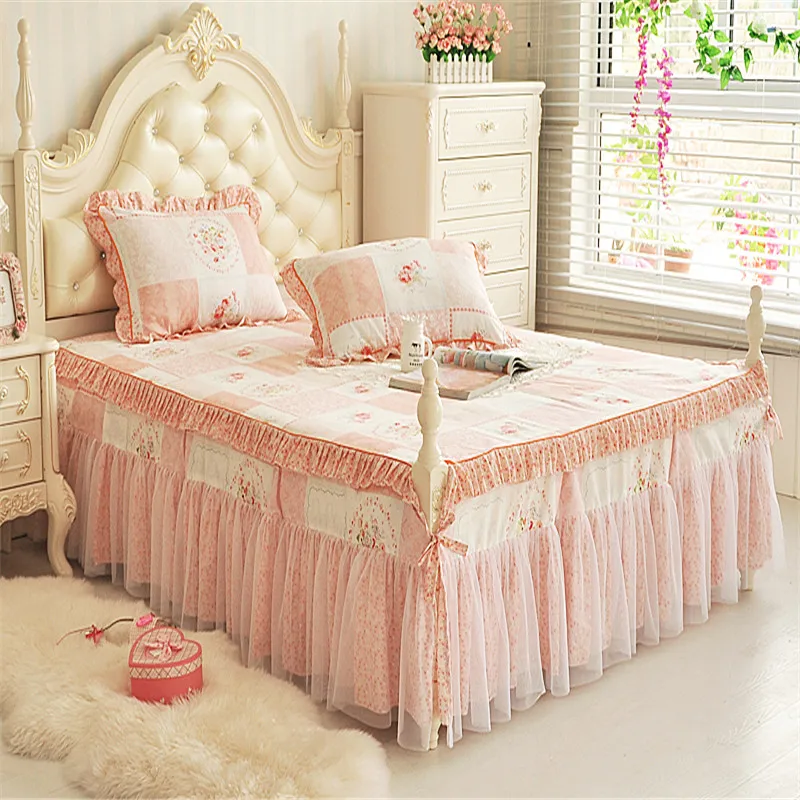 Кружевной комплект с рюшами и розами для девочек простыня юбка пачка мягкий