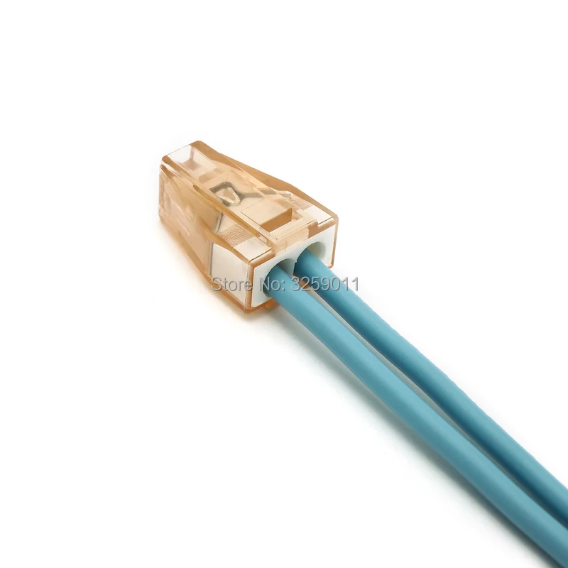 100 шт. светодиодные электрические обжимные соединители для освещения 2-проводные