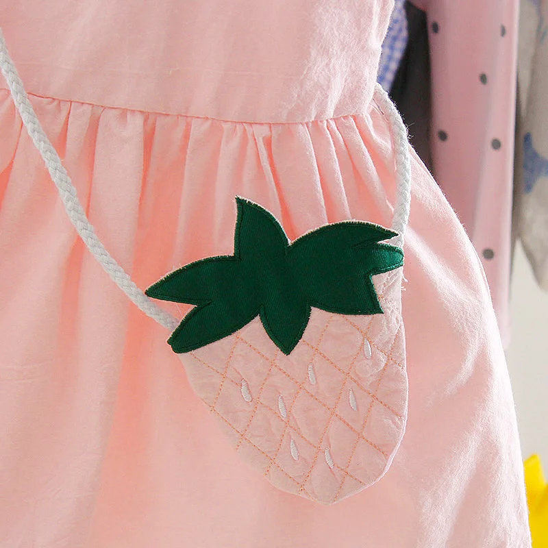 Платье для девочек Aile Rabbit розовое платье без рукавов с принтом и сумка в виде