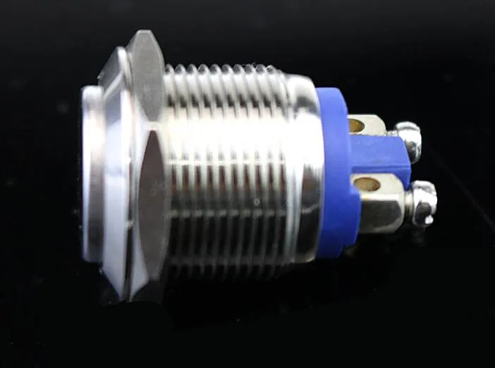 19 мм моментальная Перезагрузка металлический кнопочный переключатель Медь