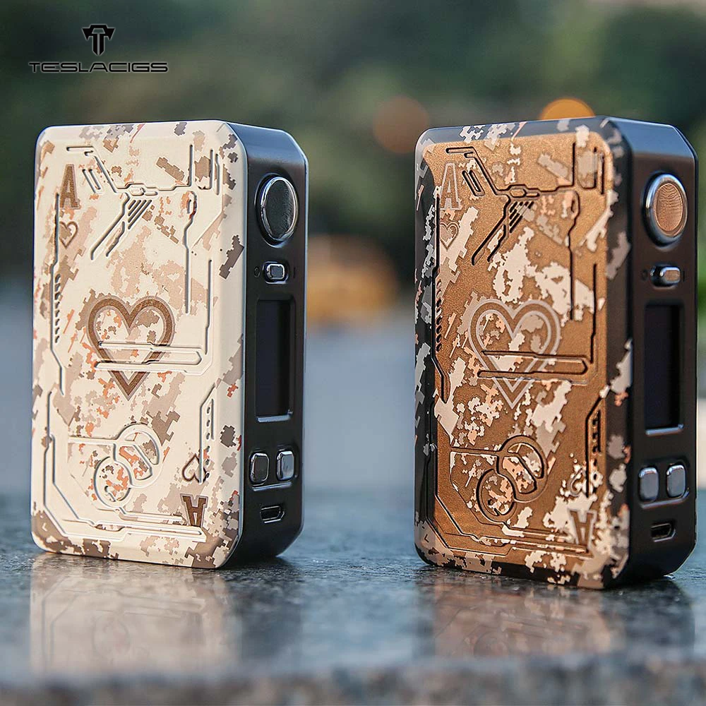Оригинал Тесла покер 218 модель TC Vape Mod Вт поддержка Tallica мини/Смола Танк Teslacigs VS
