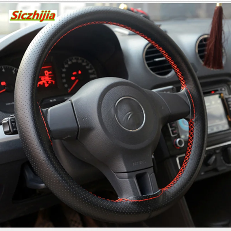 Чехол для руля оплетка на руль из кожи 36-40 см с иглой и нитью Mini One Cooper R50 R52 R53 R55 R56 |