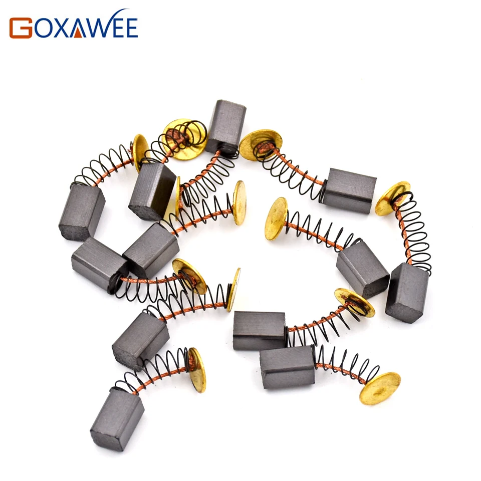 GOXAWEE 10 шт. Dremel аксессуары карбоновые щетки для Мини дрель электрические