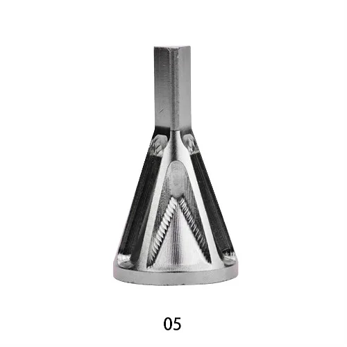 Triangl Shank-Silver Прочный нержавеющая сталь Deburring внешний Фаска Инструмент сверла удаления заусенцев серебряные аксессуары ручные инструменты Деревообработка - Цвет: Triangl Shank-Silver