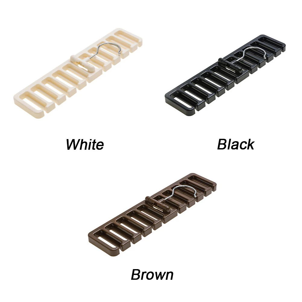 Space Saving Multi Compartment Closet Belt Rack Sturdy Wardrobe Organizer With Iron Hook Orderly Tie Scarf Store ABS | Дом и сад