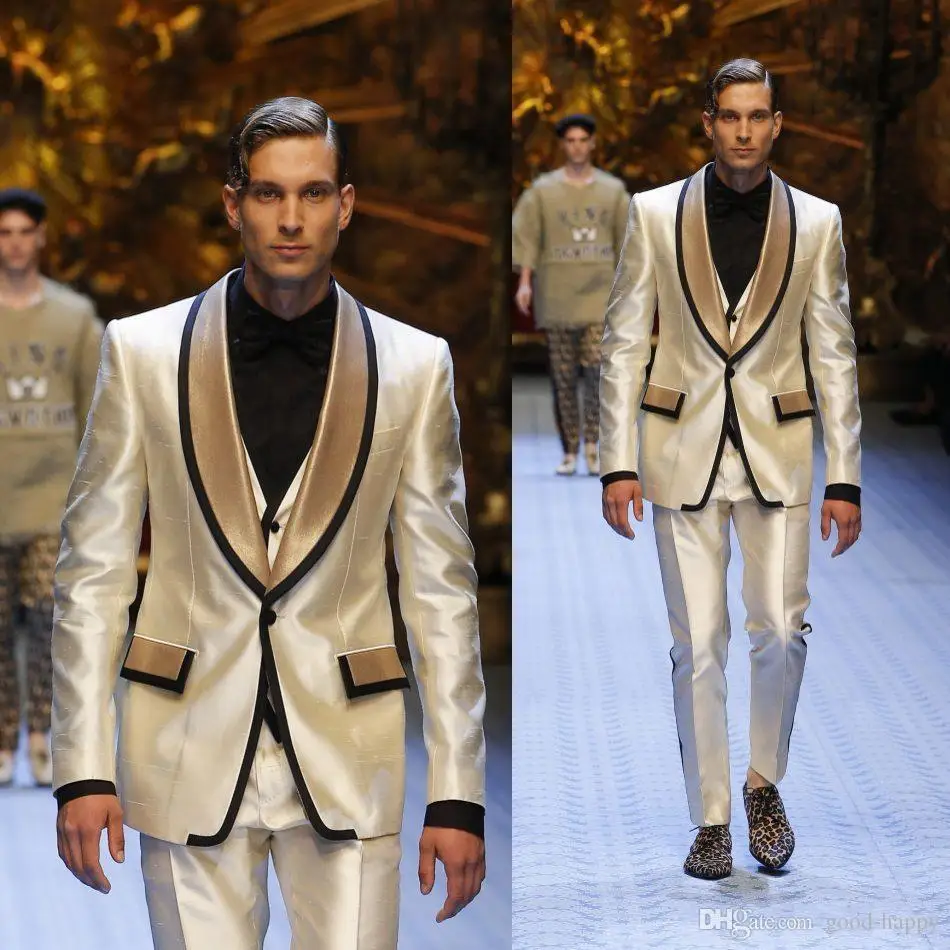 Модные смокинги цвета шампанского для жениха отличное мужское свадебное платье