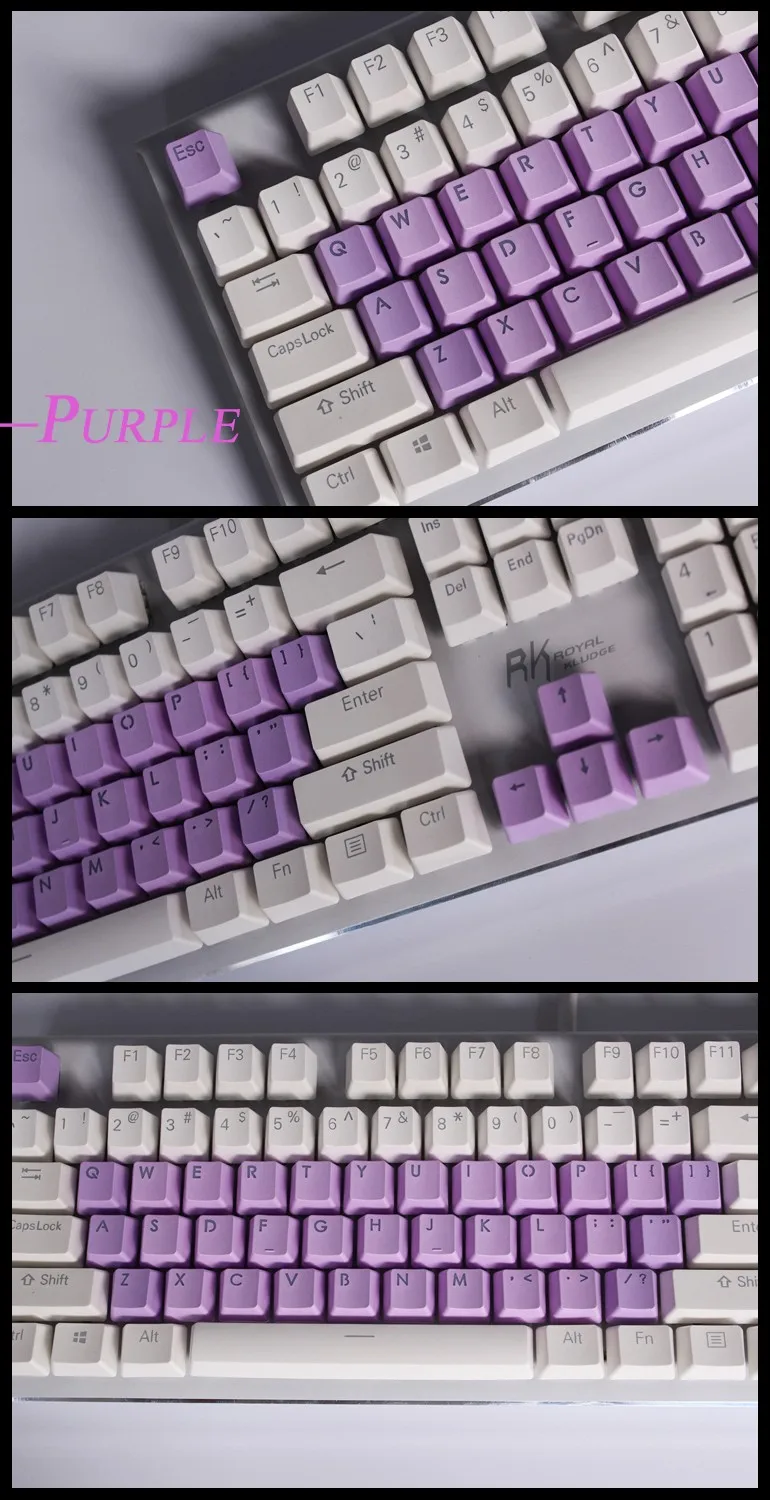 Новое поступление PBT 37 ключ двойной выстрел Keycap OEM профиль Вишневый выключатель MX Keycaps подсветка DIY keycaps для механической клавиатуры