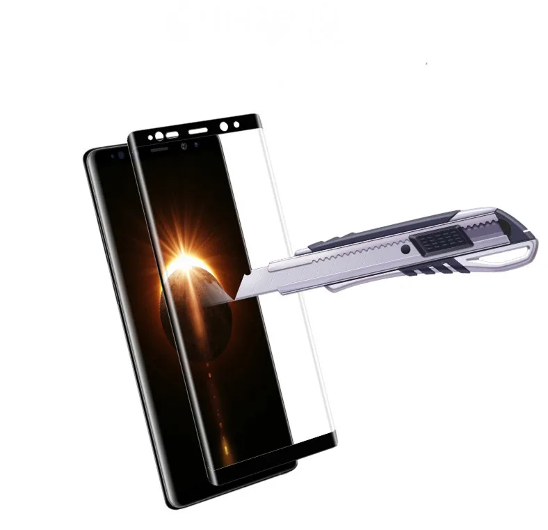 3D изогнутая Защитная пленка для экрана SAMSUNG NOTE8 Защитное стекло NOTE9 защитная из