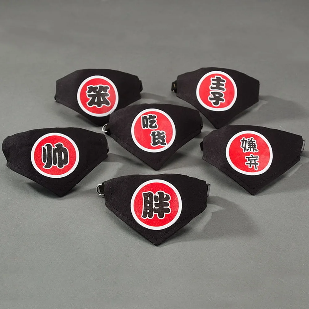 ZT шарф для домашнего питомца прекрасный шрифт печати ткани Треугольники кусок