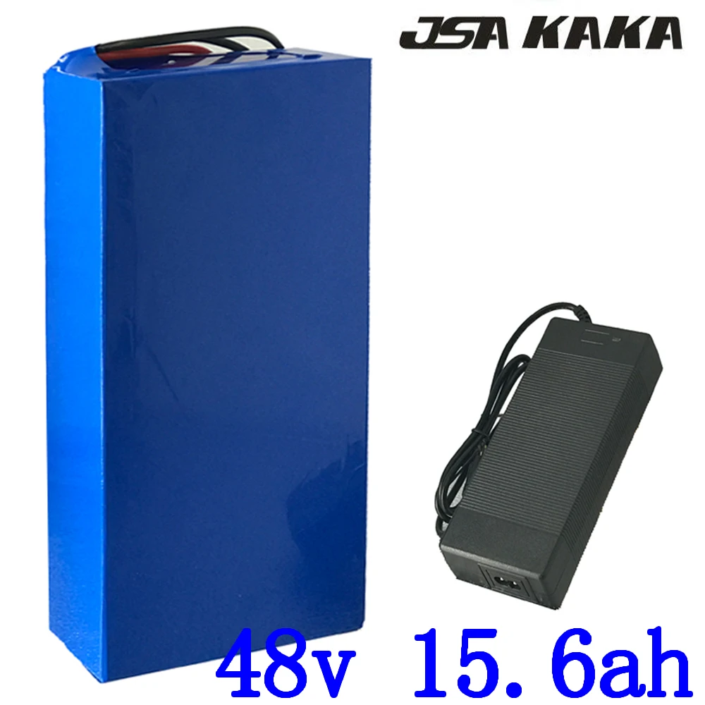 48V батарея 10Ah 13Ah 15Ah для электрического велосипеда литиевая 500W 750W 1000W мотор с 30A BMS +
