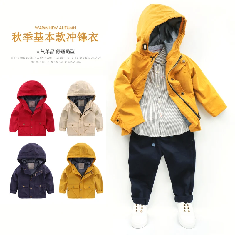 Уличная куртка для мальчиков верхняя одежда осень-весна 2017 детская топ маленьких