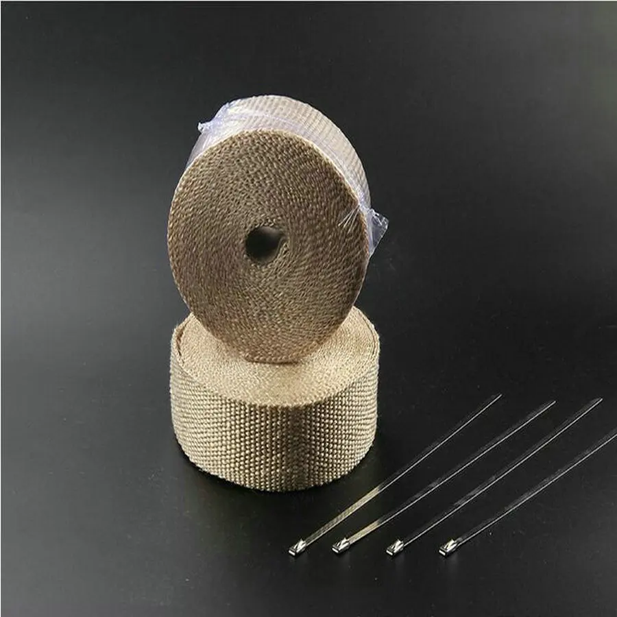 Выхлопная труба для мотоцикла насадка на глушитель тепловая оболочка 2 х15 футов |