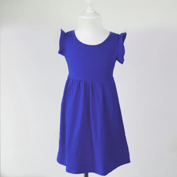 newest children frocks designs girls beautiful princess dress baby kids with flutter sleeveless | Детская одежда и обувь