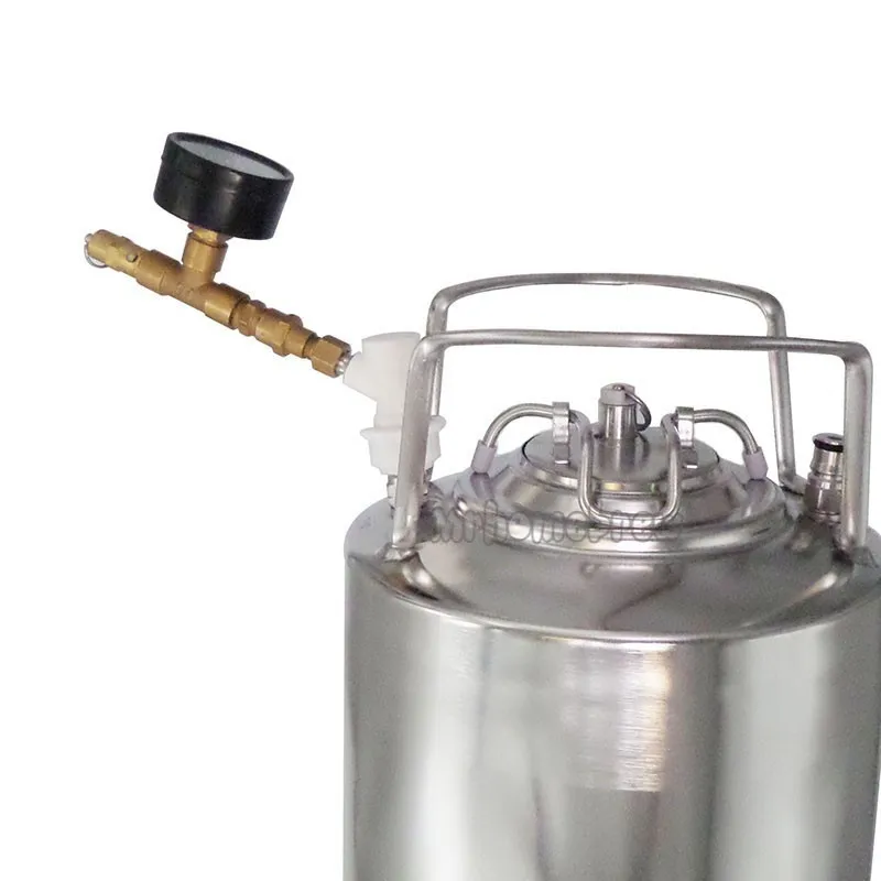 Горячее предложение! Распродажа! Homebrew регулируемый клапан давления w/Манометр с резьбой газовый шаровой замок, оборудование для пивоварения
