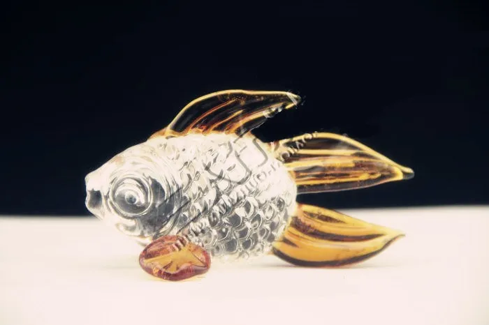 Crystal fish glass bead counter decoration gift furnishing articles mobile photography decor items | Дом и сад