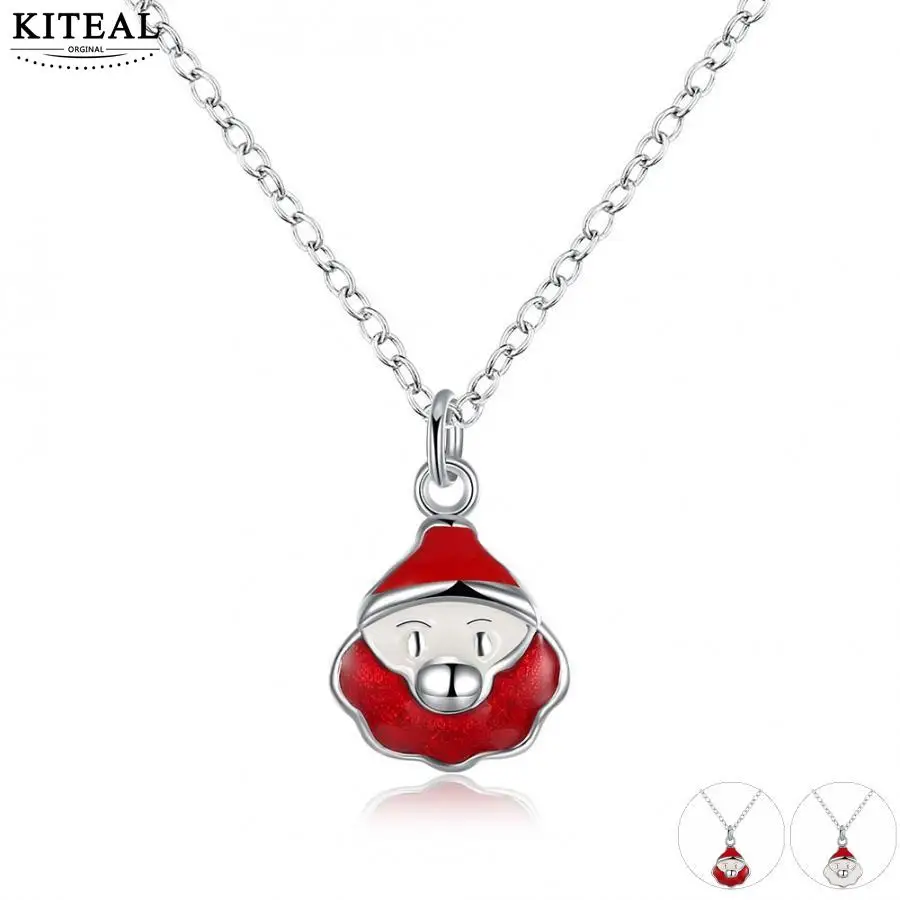KITEAL best friends серебряное красное Белое Женское массивное ожерелье 2017 Санта Клаус