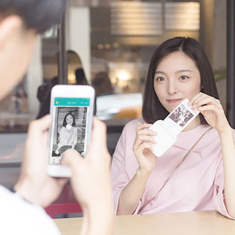Bluetooth фото принтер портативный мини наклейка термальный Перезаряжаемый для