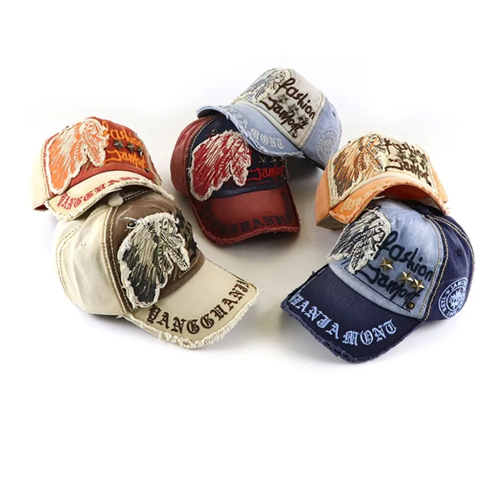Мода унисекс Симпатичные Бейсбол Кепки Винтаж Snapback кепки бейсболки с вышитой